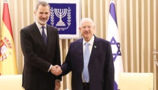 König Felipe wurde in Jerusalem vom israelischen Staatspräsidenten Reuven Rivlin empfangen. Foto: Casa de su majestad el rey