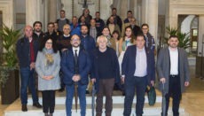 Gruppenbild der Mitglieder der kanarischen Delegation, die nach Pontevedra reiste, und Gastgeber Foto: Gobierno de Canarias
