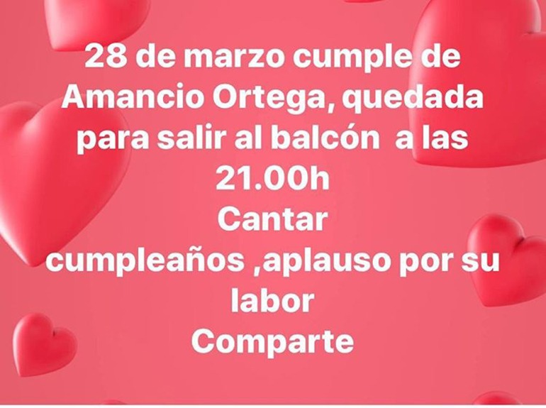 Geburtstag von Amancio Ortega