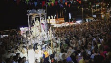 Die übliche Massenveranstaltung zum Tag der Schutzheiligen der Kanarischen Inseln – hier die Prozession 2019 – fällt dieses Jahr aus. Foto: Ayuntamiento de Candelaria