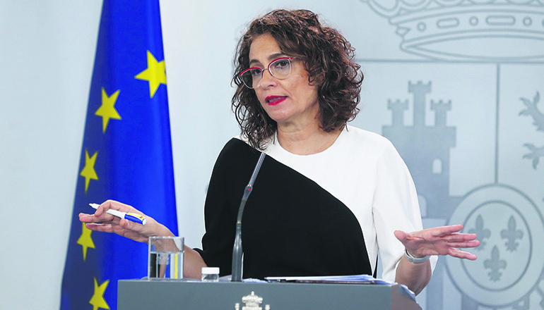 María Jesús Montero ist die spanische Finanzministerin und Regierungssprecherin. Foto EFE