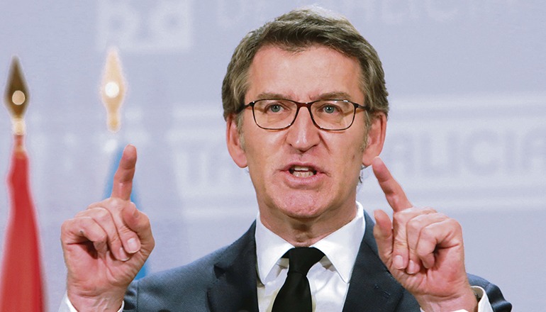 Alberto Núñez Feijóo kritisierte seine Parteikollegin und PP-Parlamentssprecherin Cayetana. Foto: efe