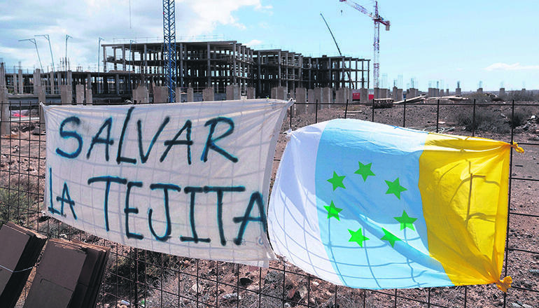 Etwa 1.000 Personen demonstrierten am 20. Juni gegen das Projekt. Foto: EFE