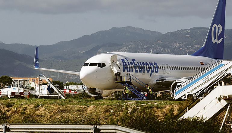 Die Flugzeugflotte von Air Europa wurde bereits um fast ein Fünftel verkleinert. Foto: efe