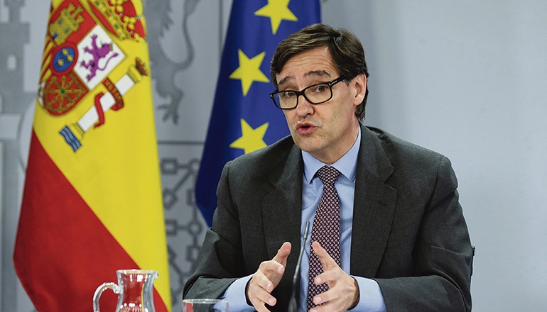 Der spanische Gesundheitsminister Salvador Illa Foto: EFE