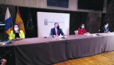 Tourismusministerin Reyes Maroto sprach mit dem kanarischen Präsidenten Ángel Víctor Torres im Hinblick auf die bevorstehende Wintersaison über Perspektiven für den Tourismus. Foto: Gobierno de Canarias