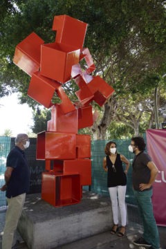 Die Skulptur„Lorea“ Foto: Ayuntamiento Santa Cruz