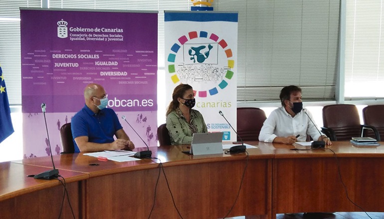 Pressekonferenz des EAPN Canarias zum 10. Armutsreport Foto: EAPN Canarias
