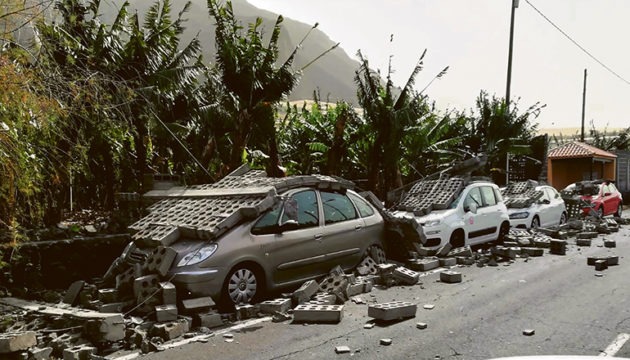 Sturmschäden auf La Palma. Fotos: EFE