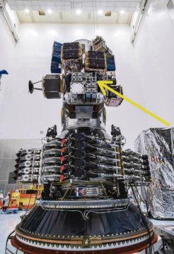DRAGO startete als Teil des Satelliten ION mit der SpaceX-Rakete Falcon 9 ins All. Foto: Spacex