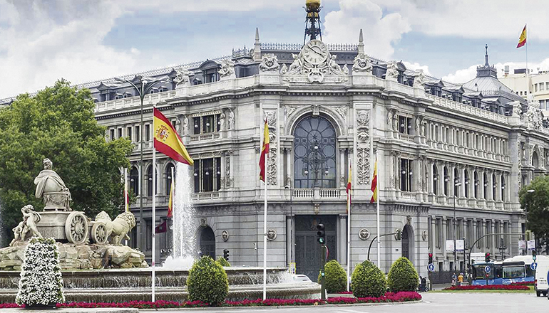 Der Sitz der Spanischen Zentralbank in Madrid Foto: EFE