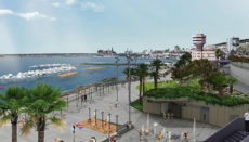 Projektgrafik der zukünftigen Badebucht in der Verlängerung des Hafens von Santa Cruz Grafik: Ayuntamiento de santa cRuz de Tenerife