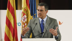 Präsident Pedro Sánchez bei einer Veranstaltung in Katalonien am 7. Juni. Foto: efe