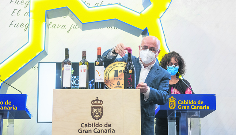 Die ersten Preise Cata Insular de Vinos gingen an die Kellereien Agala, La Vica und Señorío de Agüimes Foto: Cabildo de