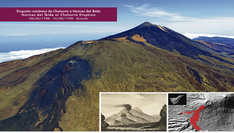 Die Eruption des „Chahorra“ oder auch „Narices del Teide“ dauerte vom 9. Juni bis 14. September 1798. Foto: involcan