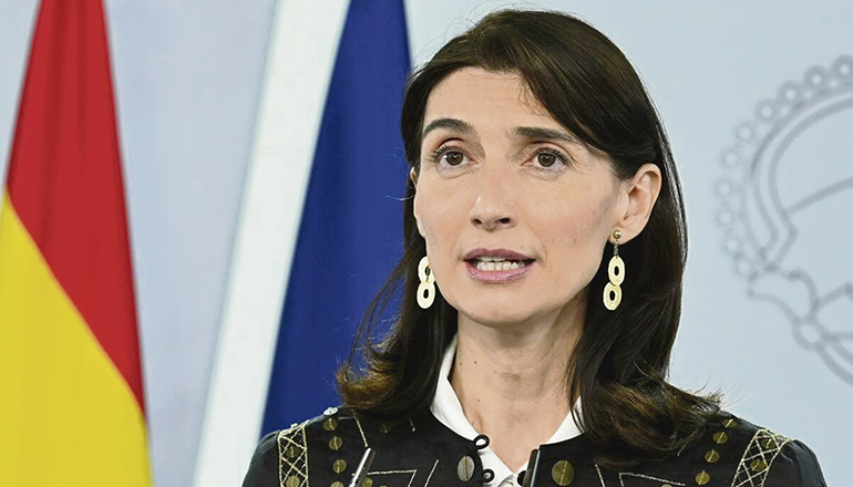 Justizministerin Pilar Llop scharf von der Opposition kritisiert EFE