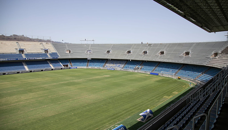 Das Fußballstadion Heliodoro Rodríguez López in Santa Cruz CABTF