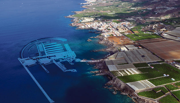 Der „Mega-Hafen“ soll zwischen Alcalá und Playa San Juan gebaut werden. Foto: FOTOSAEREASDECANARIAS.COM