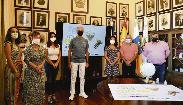 Bürgermeister Francisco Linares bei der Präsentation der 36. Ausgabe der größten Fachmesse für Kunsthandwerk der Kanarischen Inseln Foto: Ayuntamiento de La Orotava