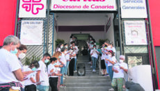 Am 31. Oktober, Tag der Personen ohne Heim, wurde in der Zentrale von Caritas in Las Palmas ein Manifest über die aktuelle Situation verlesen. Foto: cáritas diocesana de canarias