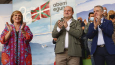 Andoni Ortuzar am „Tag des baskischen Vaterlandes“, der jedes Jahr am Ostersonntag gefeiert wird Foto: Efe