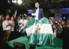 Der wiedergewählte Präsident Andalusiens: Juan Manuel Moreno Foto: EFE