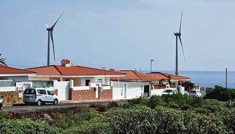 Arico hat inselweit die höchste Dichte an Windkraftanlagen. Foto: Ayuntamiento de Arico