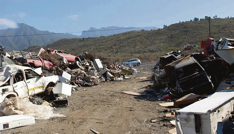 Wilde Müllkippen sind auf den Inseln weiterhin ein Problem, das von der ACPMN bekämpft wird. Foto: Gobierno de Canarias