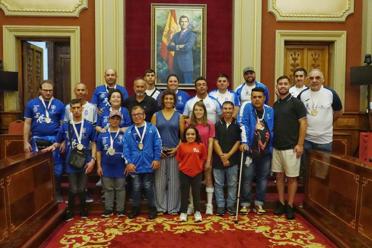 Ehrung der Athleten im Behindertensport in Santa Cruz de Tenerife