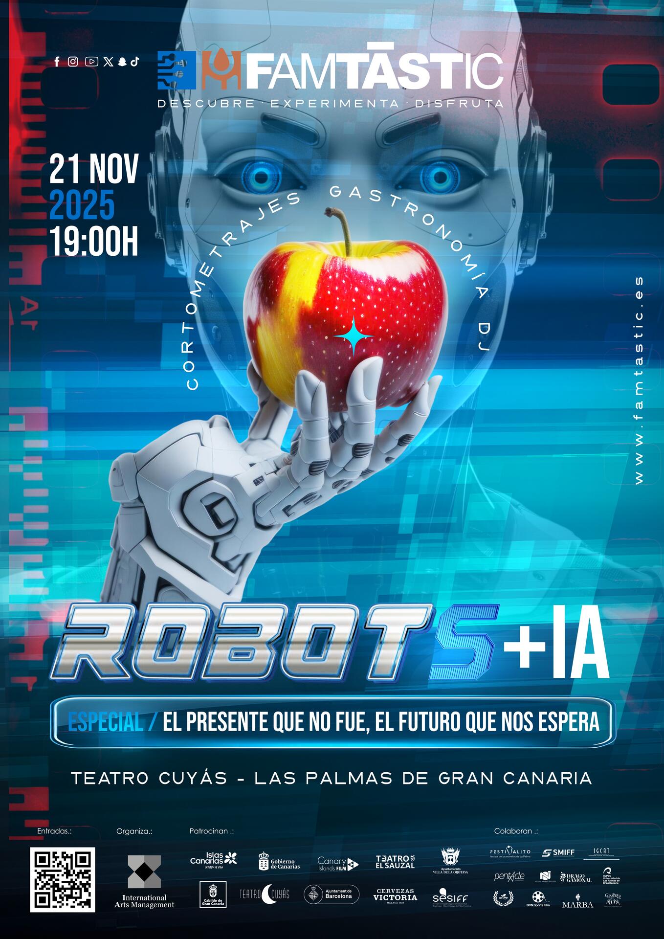 Plakat Robots + IA, Las Palmas de Gran Canaria, 21. November 2025