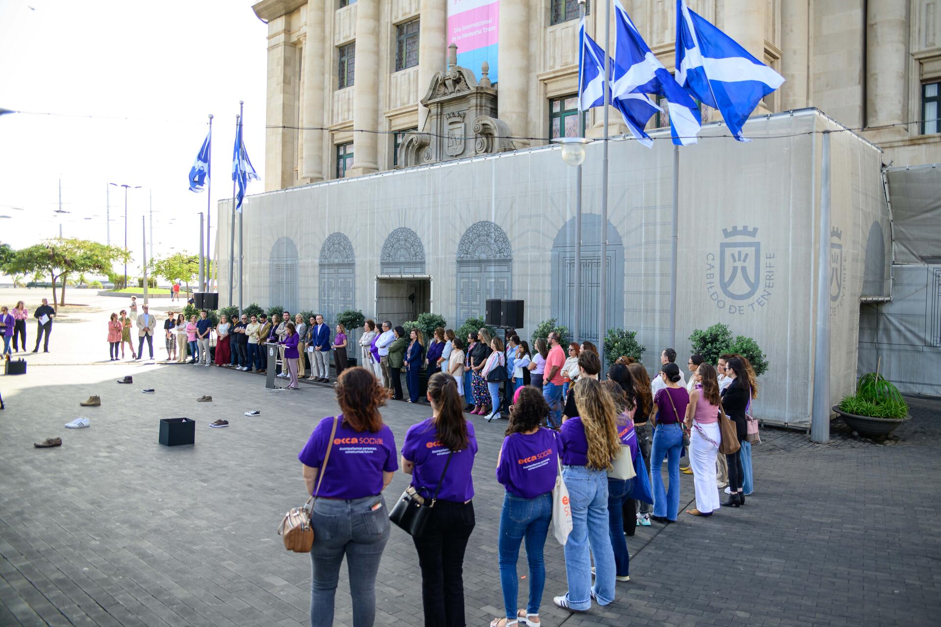 Aktion auf der Plaza del Cabildo