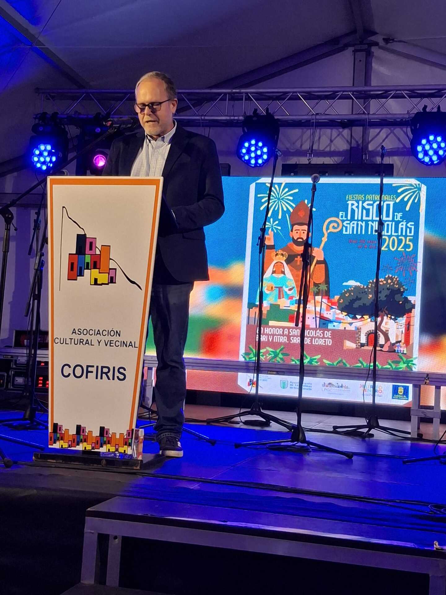 Proklamation der Feierlichkeiten in Risco de San Nicolás