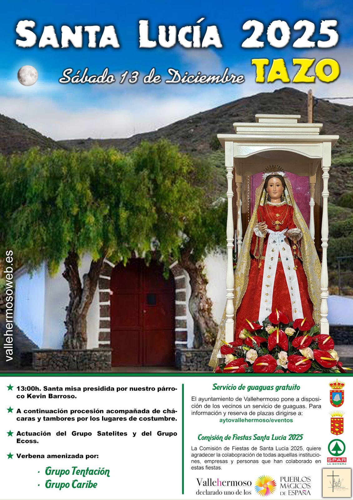 Tazo, Santa Lucía 2025