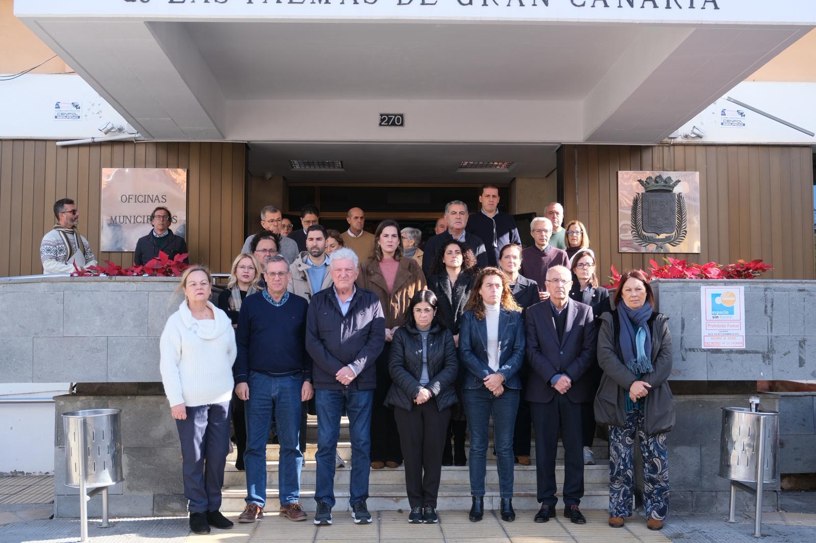 Schweigeminute in Las Palmas de Gran Canaria