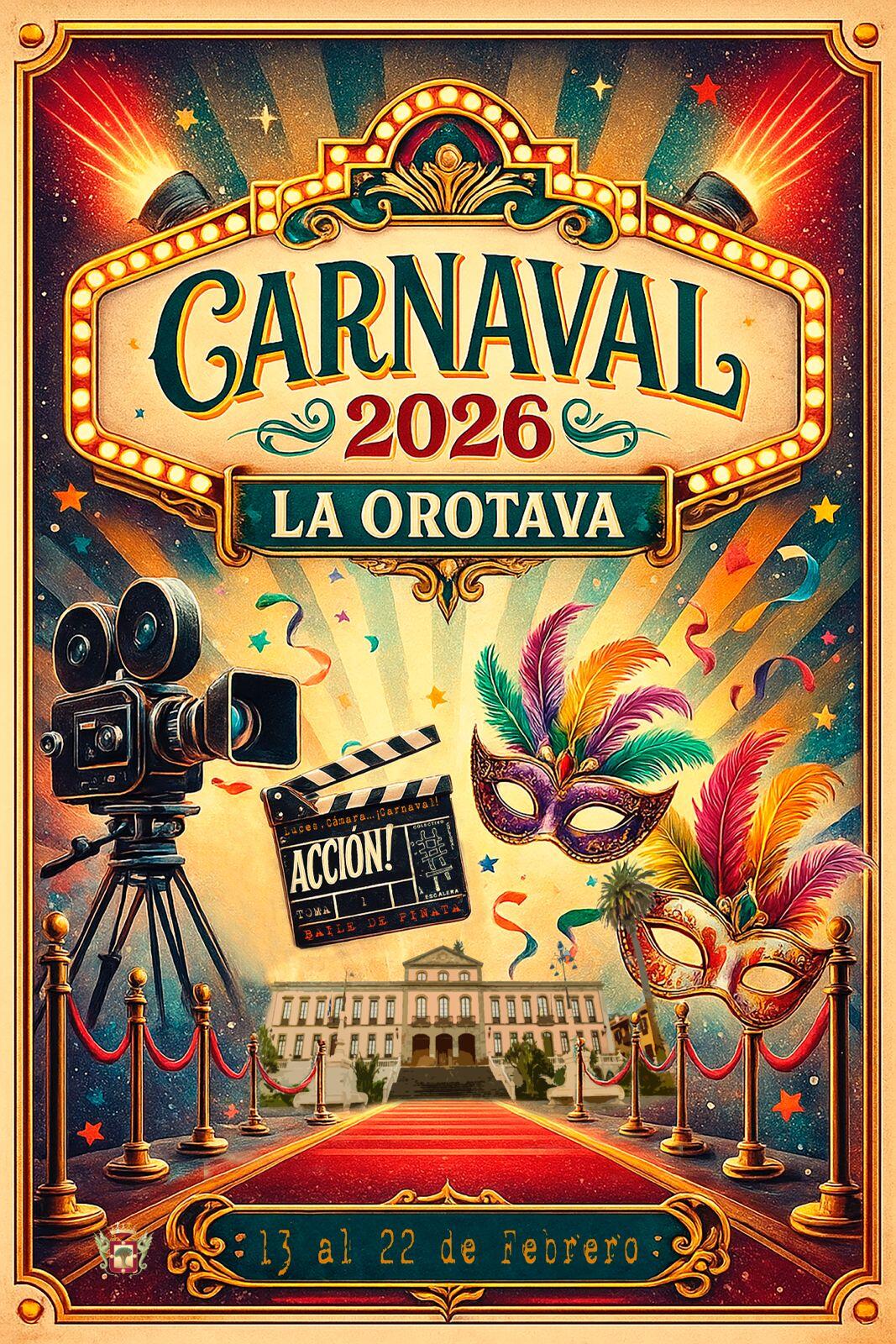Plakat zum Karneval in La Orotava