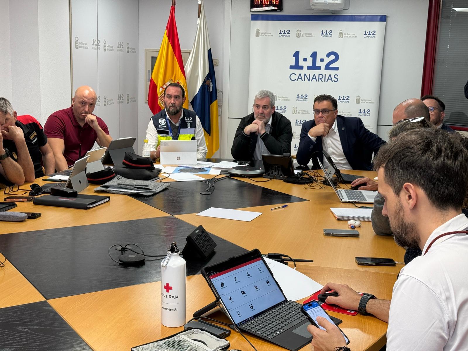 Clavijo leitet Sitzung wegen des Sturms Therese