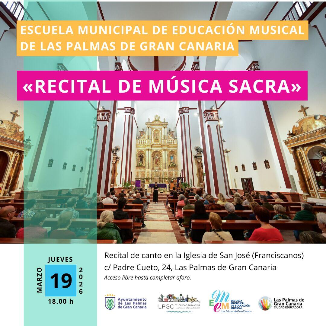 Plakat zum Konzert der Musikschule Las Palmas