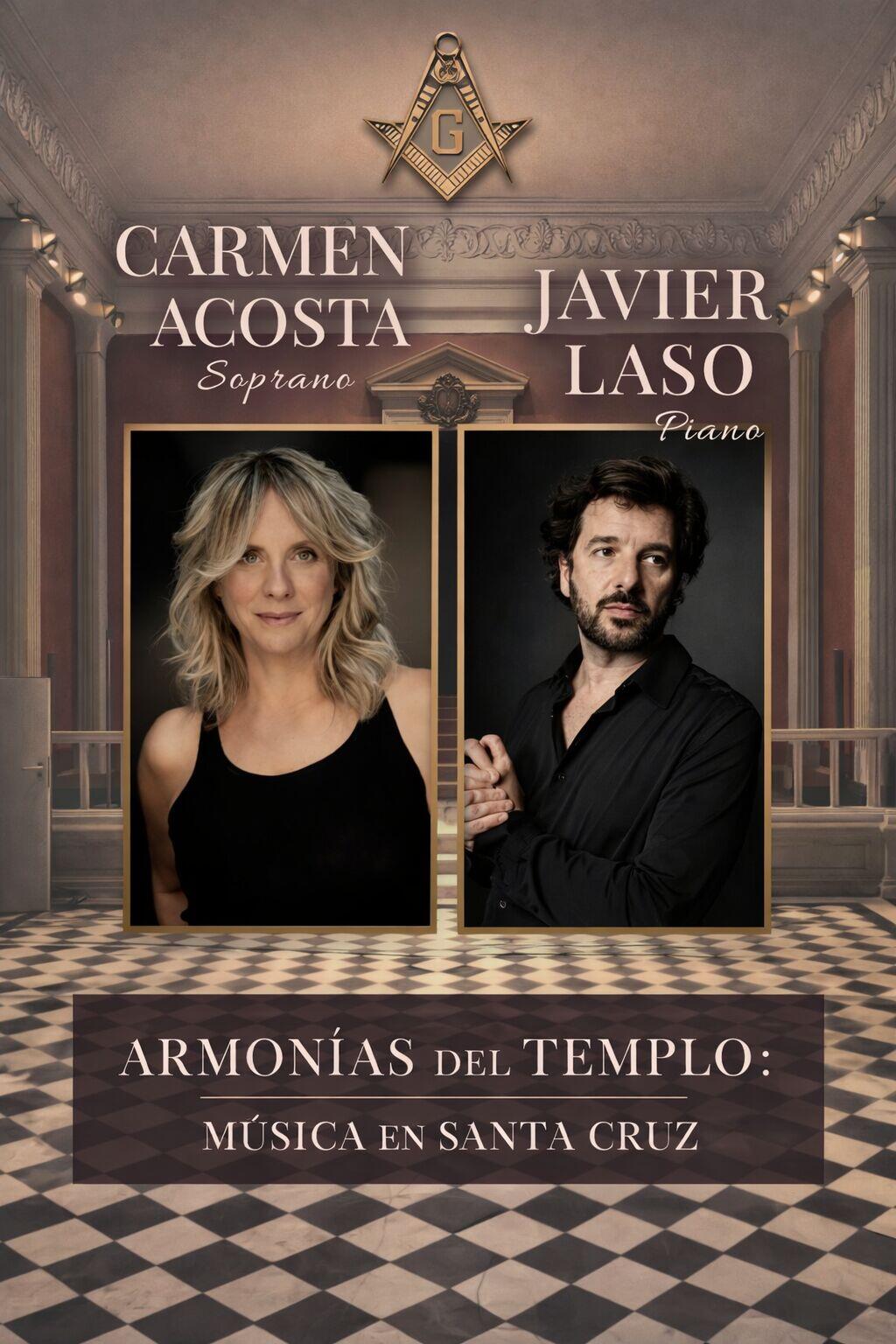 Plakat zu den Konzerten im Freimaurertempel