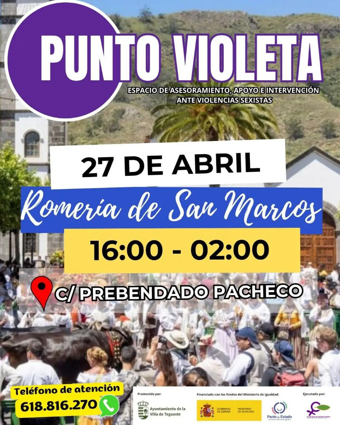 Plakat Punto Violeta, Romería Tegueste